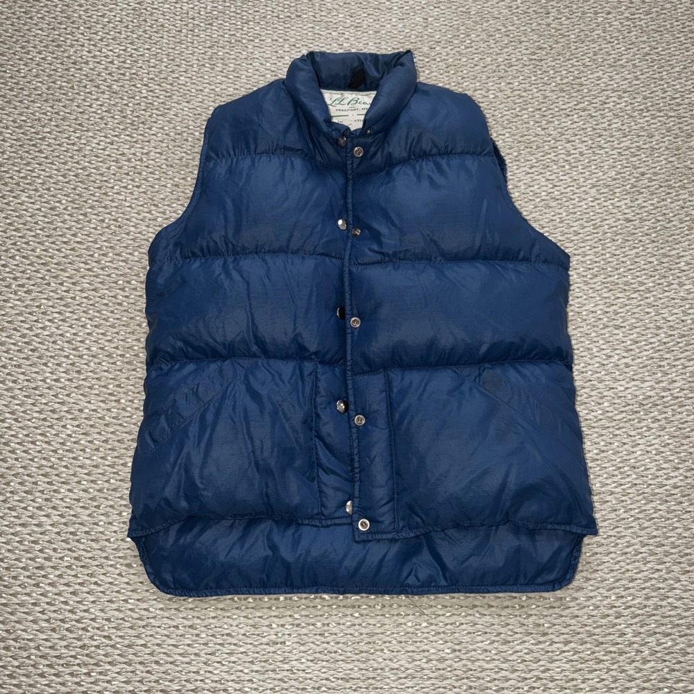 Women's‎ Vintage L L Bean Goose Down Vest Jacket. 70's Small/medium Puffer